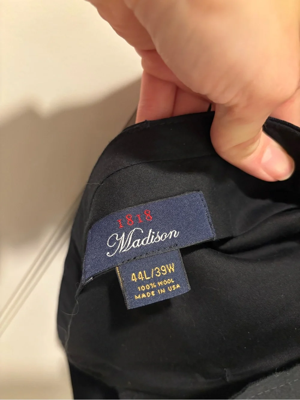 Brooks Brothers Men's Black Single-Breasted Suit Jacket